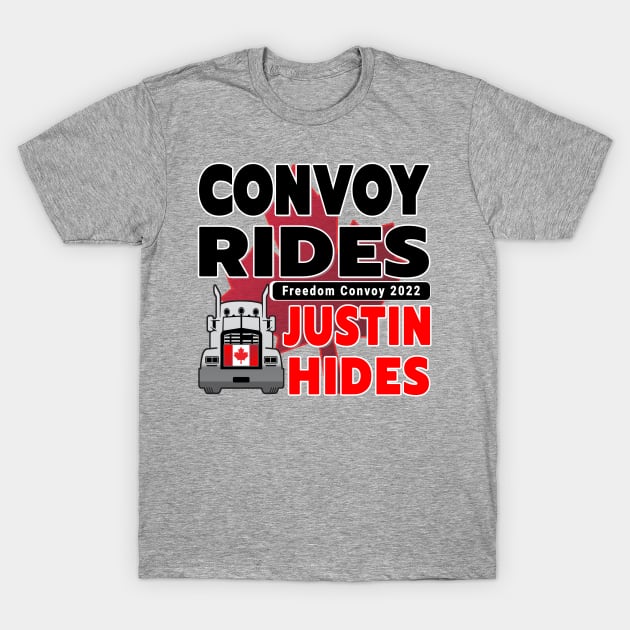 TRUCKERS FOR FREEDOM CONVOY  2022 TO OTTAWA CANADA T-Shirt by KathyNoNoise